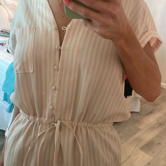 Pink and white striped Paige dress - Picture 2 of 2